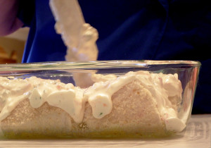 putting-the-topping-on-halibut by Sue Henderson, Henderson Productions