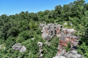 quarry cliff at Pipestone Minnesota