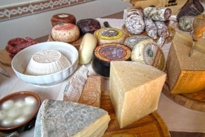Tuscan cheese and salami