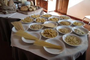 Italian pasta display